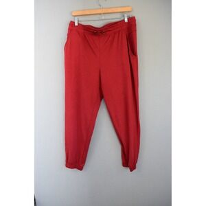 Calme Joggers Large Joggers Red Drawstring Pants Soft Pockets Johnny Was